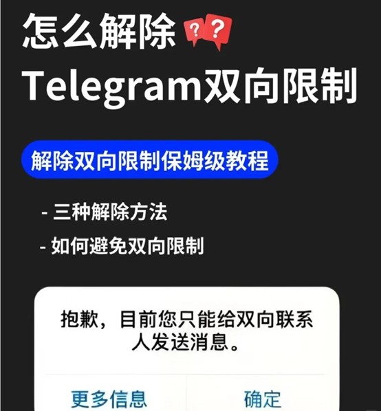 Telegeram纸飞机限制怎么解除