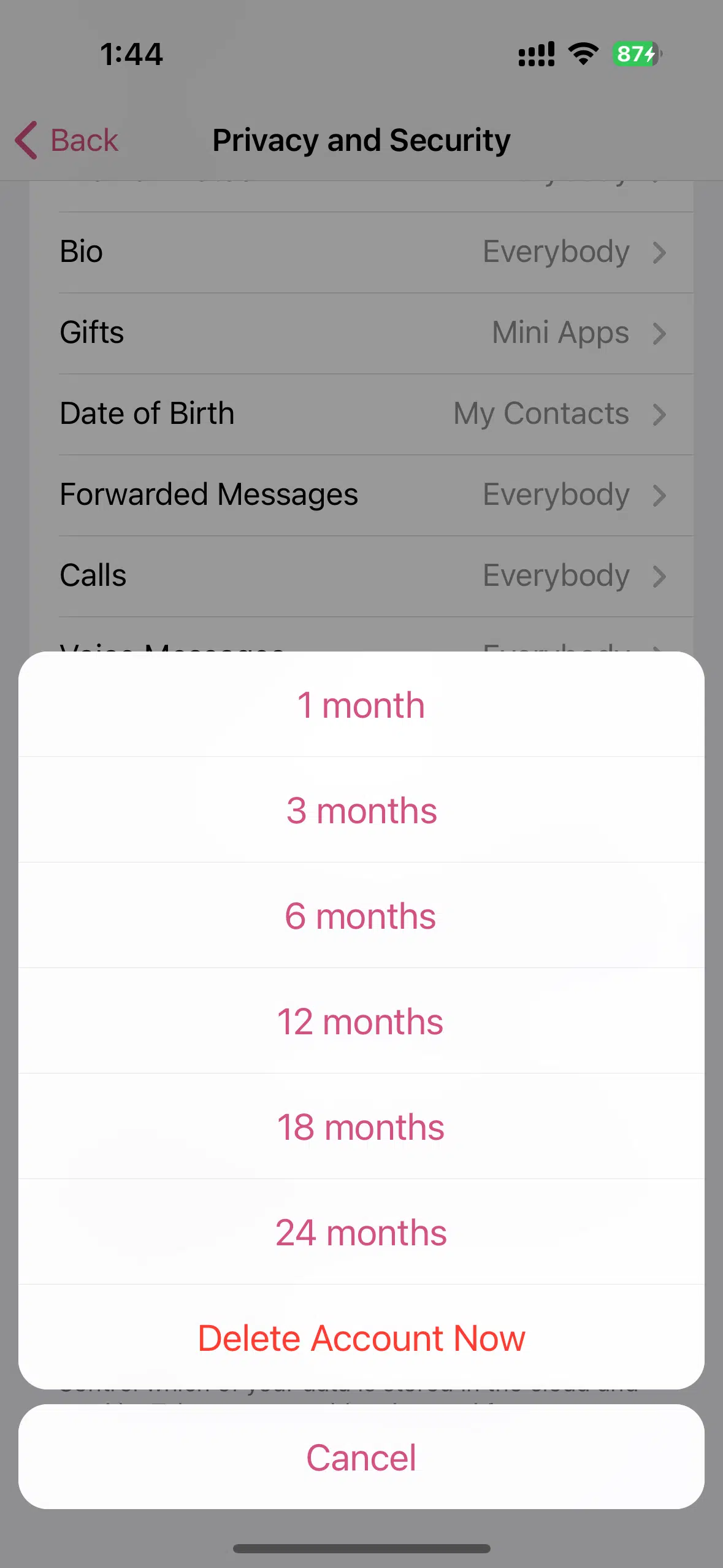 telegeram账号会自动注销吗
