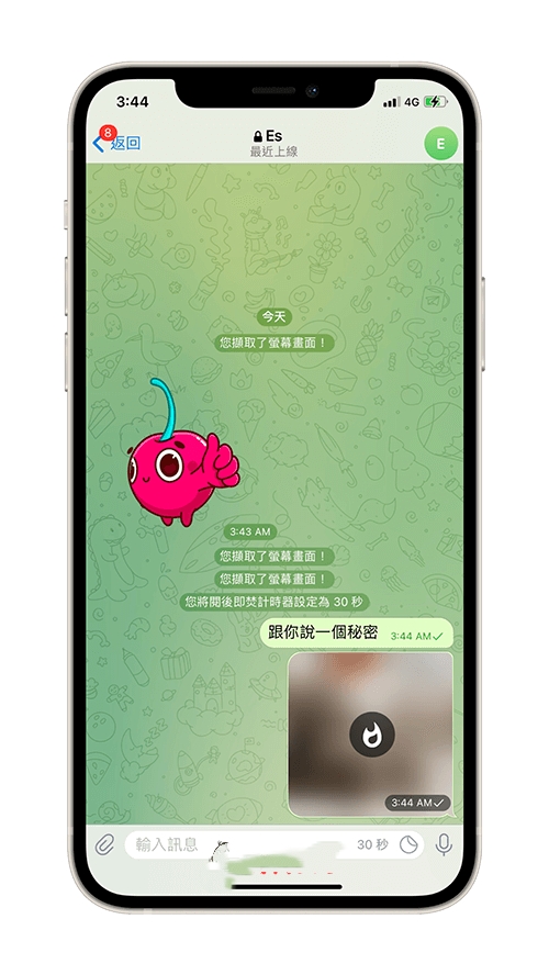 Telegeram阅后即焚功能怎么用 Telegeram自动阅后即焚开启教程